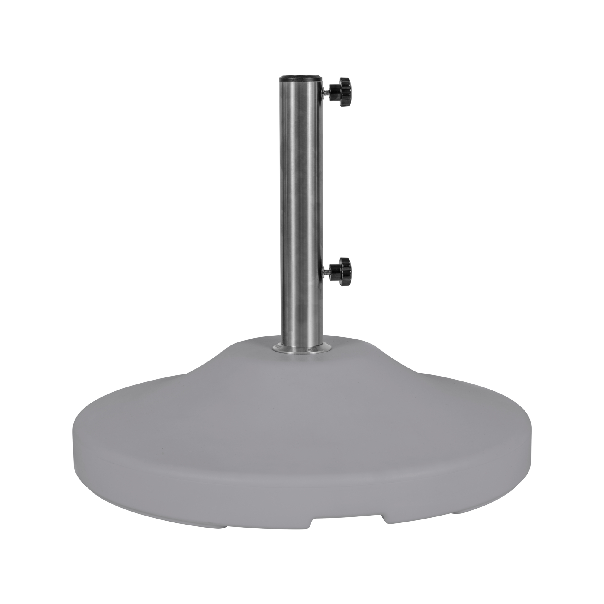 US Weight, Fillabe Free Standing Umbrella Base (Grey), Shape Round, Model# FUB120GE